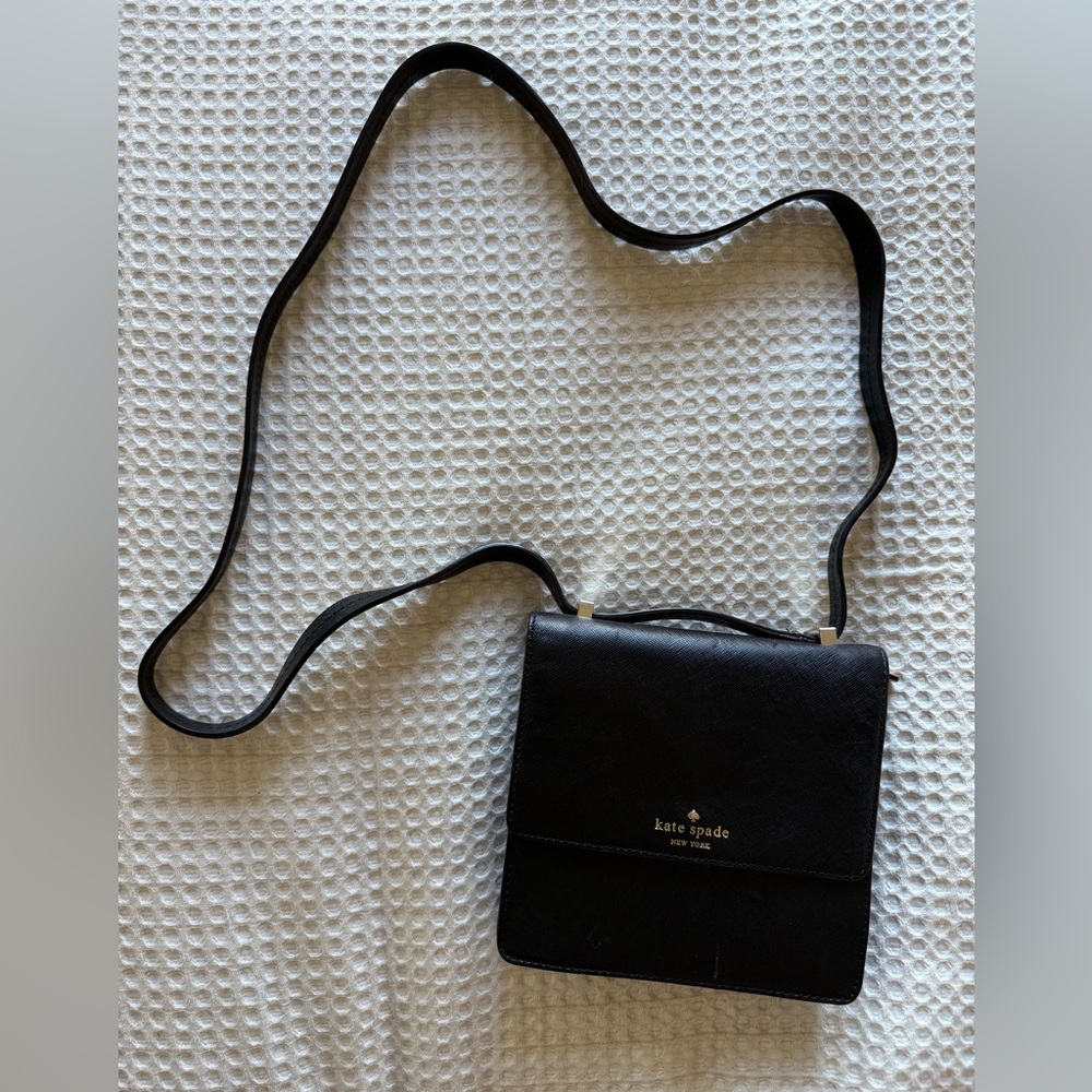 Kate Spade Black Leather Shoulder Bag